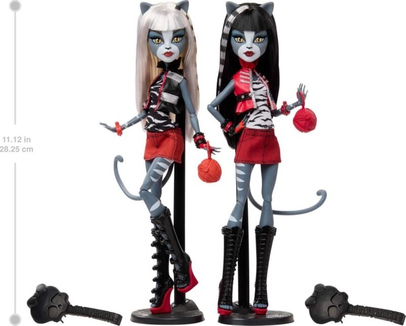 (PRÉ-VENDA) 2-Pack Meowlody and Purrsephone Boo-riginal Creeproduction G1 – Monster High - Imagem 5