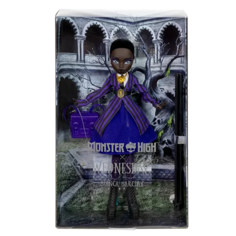 (PRÉ-VENDA) Monster High x Wednesday Bianca Barclay Doll - Imagem 9