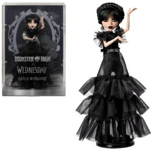 PRÉ-VENDA Wednesday x Monster High Wandinha Rave'n Wednesday