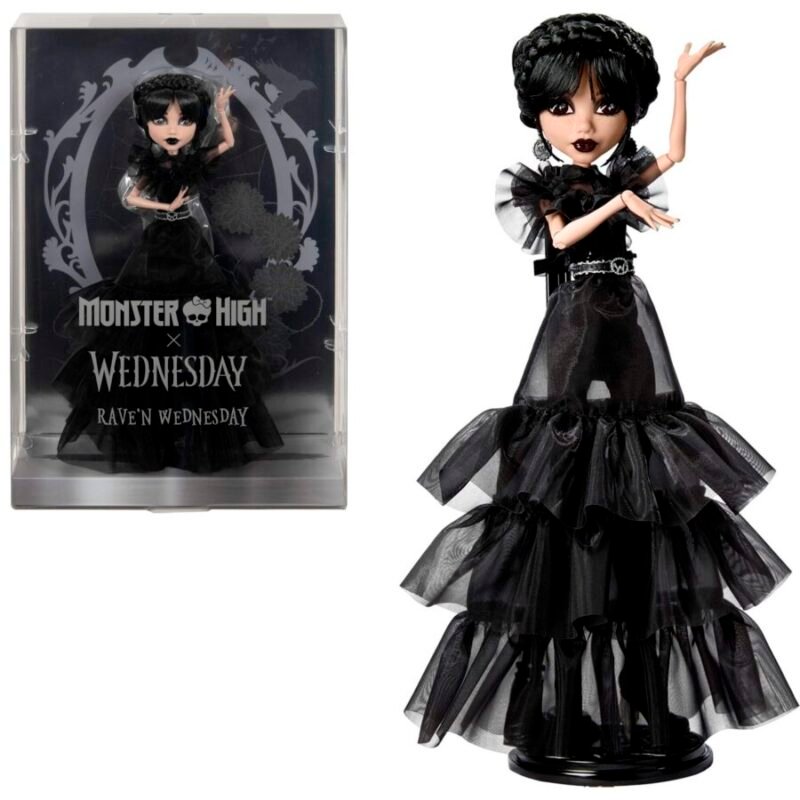 PRÉ-VENDA Wednesday x Monster High Wandinha Rave'n Wednesday