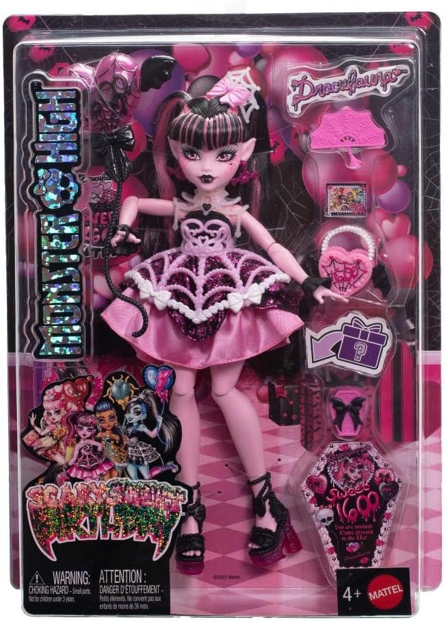 PRÉ-VENDA G3 Draculaura Scary Sweet Birthday – Monster High - Imagem 3