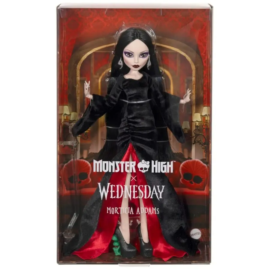 PRÉ-VENDA Monster High x Wednesday Mortícia Addams Skullector Wandinha – Monster High - Imagem 4