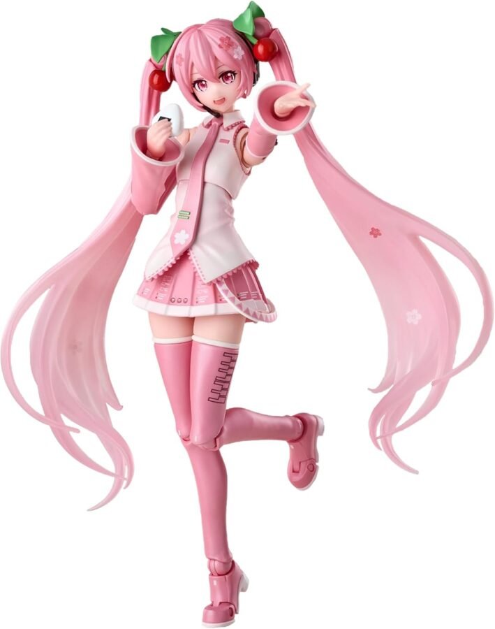 Sakura Miku Fantastic Series Hatsune Miku Model Kit 17cm – BLOKEES - Imagem 5