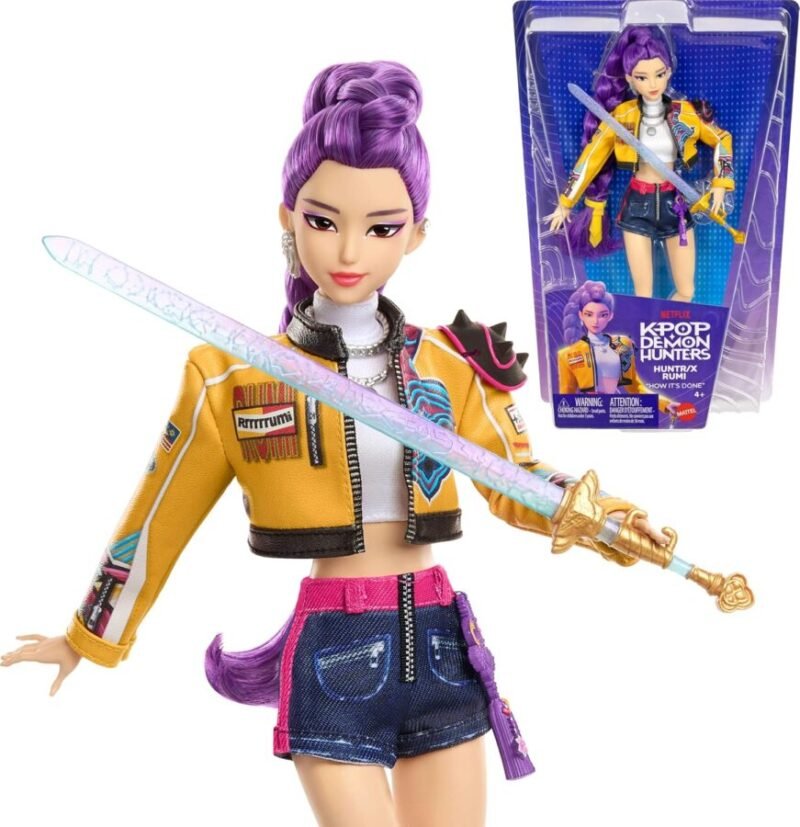 PRONTA ENTREGA Rumi Mattel Kpop Demon Hunters HUNTR/X Boneca tipo Barbie